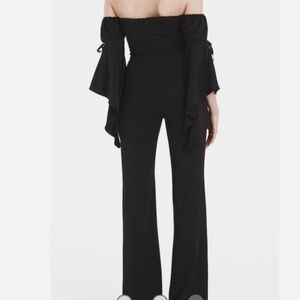 Off the shoulder WHBM black jumpsuit